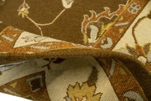 Brown Floral 7X10 Sumak Oriental Rug