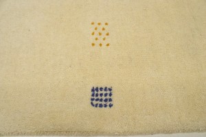 Solid Cream 3X10 Oriental Modern Runner Rug