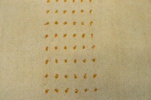 Solid Cream 3X10 Oriental Modern Runner Rug