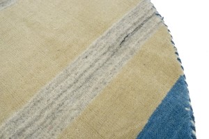 Multicolored Stripes 4X4 Lori Gabbeh Oriental Round Rug