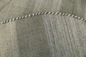 Brown Beige Stripes 4X4 Lori Gabbeh Oriental Round Rug