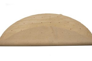 Beige Solid Tribal 8X8 Lori Gabbeh Oriental Round Rug