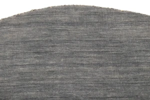 Gray Solid Tribal 5X5 Lori Gabbeh Oriental Round Rug