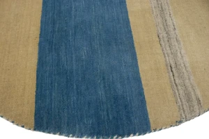 Multicolored Stripes 5X5 Lori Gabbeh Oriental Round Rug