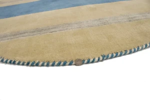 Multicolored Stripes 5X5 Lori Gabbeh Oriental Round Rug