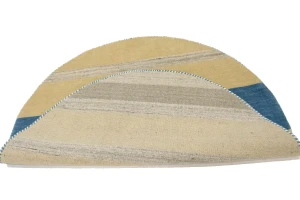 Multicolored Stripes 5X5 Lori Gabbeh Oriental Round Rug
