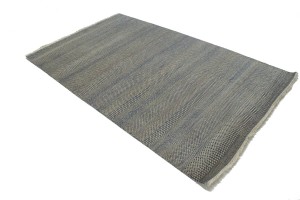 Blue & Ivory Grass Design 5X8'5 Modern Oriental Rug