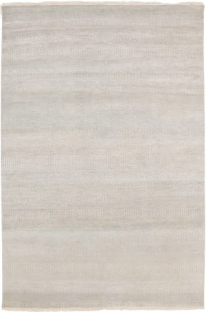 Oatmeal Grass Design 6X9 Modern Oriental Rug
