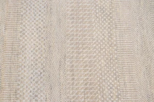 Oatmeal Grass Design 6X9 Modern Oriental Rug