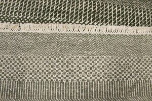 Olive Brown Grass Design 6X9 Modern Oriental Rug