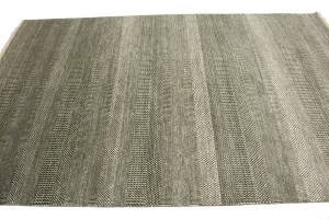 Olive Brown Grass Design 6X9 Modern Oriental Rug