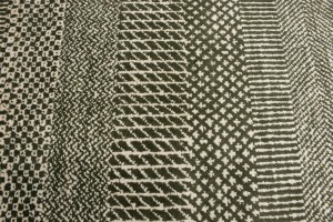 Olive Brown Grass Design 6X9 Modern Oriental Rug