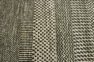 Olive Brown Grass Design 6X9 Modern Oriental Rug