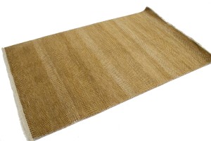 Khaki Caramel Grass Design 4X6 Modern Oriental Rug