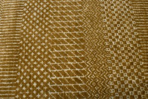 Khaki Caramel Grass Design 4X6 Modern Oriental Rug