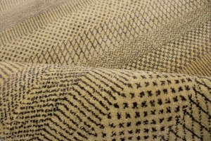 Brown & Beige Grass Design 5X8 Modern Oriental Rug