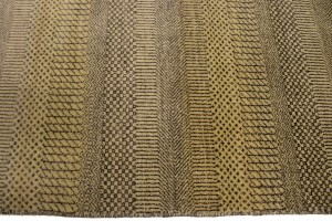 Brown & Beige Grass Design 5X8 Modern Oriental Rug
