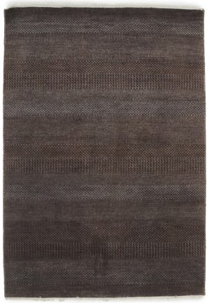 Brown Grass Design 4X6 Modern Oriental Rug