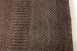 Brown Grass Design 4X6 Modern Oriental Rug