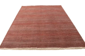 Red Grass Design 8X10 Modern Oriental Rug