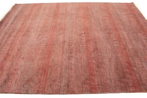 Red Grass Design 8X10 Modern Oriental Rug