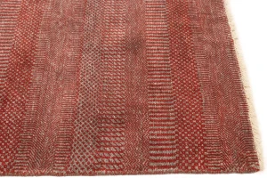 Red Grass Design 8X10 Modern Oriental Rug