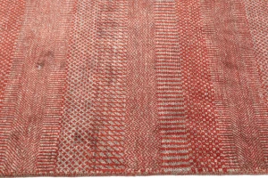 Red Grass Design 8X10 Modern Oriental Rug