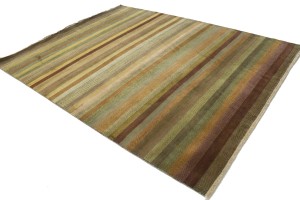 Multicolored Grass Design 8X10 Modern Oriental Rug