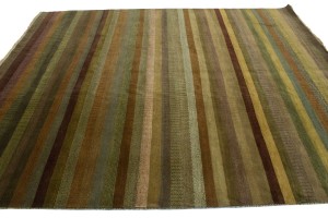 Multicolored Grass Design 8X10 Modern Oriental Rug