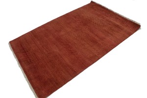 Red Grass Design 4X6'5 Modern Oriental Rug