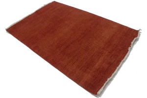 Red Grass Design 4X6'5 Modern Oriental Rug