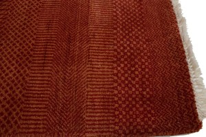Red Grass Design 4X6'5 Modern Oriental Rug