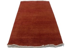Red Grass Design 4X6'5 Modern Oriental Rug