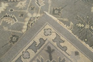 Brownish Gray Floral 8X10 Transitional Oriental Rug