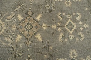 Brownish Gray Floral 8X10 Transitional Oriental Rug