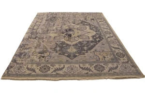 Floral Heriz Serapi 8X10 Transitional Oriental Rug