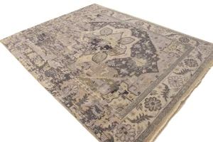 Floral Heriz Serapi 8X10 Transitional Oriental Rug