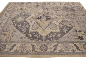 Floral Heriz Serapi 8X10 Transitional Oriental Rug