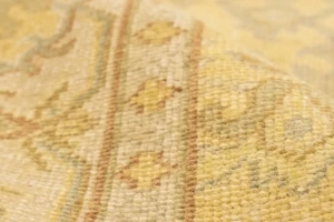 Muted Golden Beige Floral 9X12 Oriental Rug Oriental  Rug