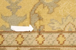Muted Golden Beige Floral 9X12 Oriental Rug Oriental  Rug