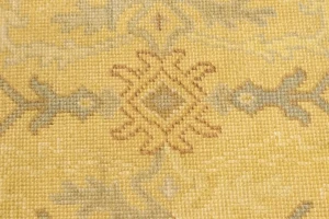 Muted Golden Beige Floral 9X12 Oriental Rug Oriental  Rug