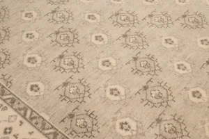 Beige Floral Transitional 8X10 Oriental Rug