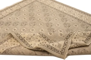 Beige Floral Transitional 8X10 Oriental Rug