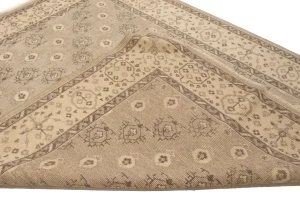 Beige Floral Transitional 8X10 Oriental Rug