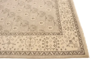 Beige Floral Transitional 8X10 Oriental Rug