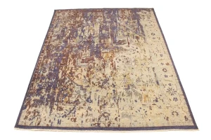 Floral Heriz Serapi 8X10 Transitional Oriental Rug