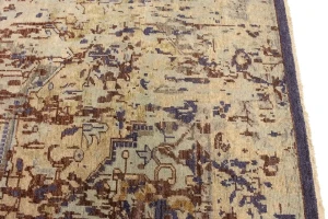 Floral Heriz Serapi 8X10 Transitional Oriental Rug