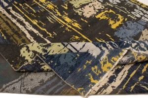 Multicolored Abstract 8X10 Oriental Modern Rug