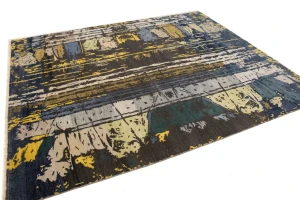 Multicolored Abstract 8X10 Oriental Modern Rug