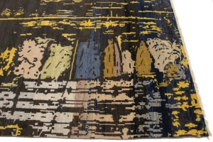 Multicolored Abstract 8X10 Oriental Modern Rug